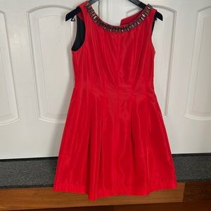 Embellished Zara red dress with crystals size M